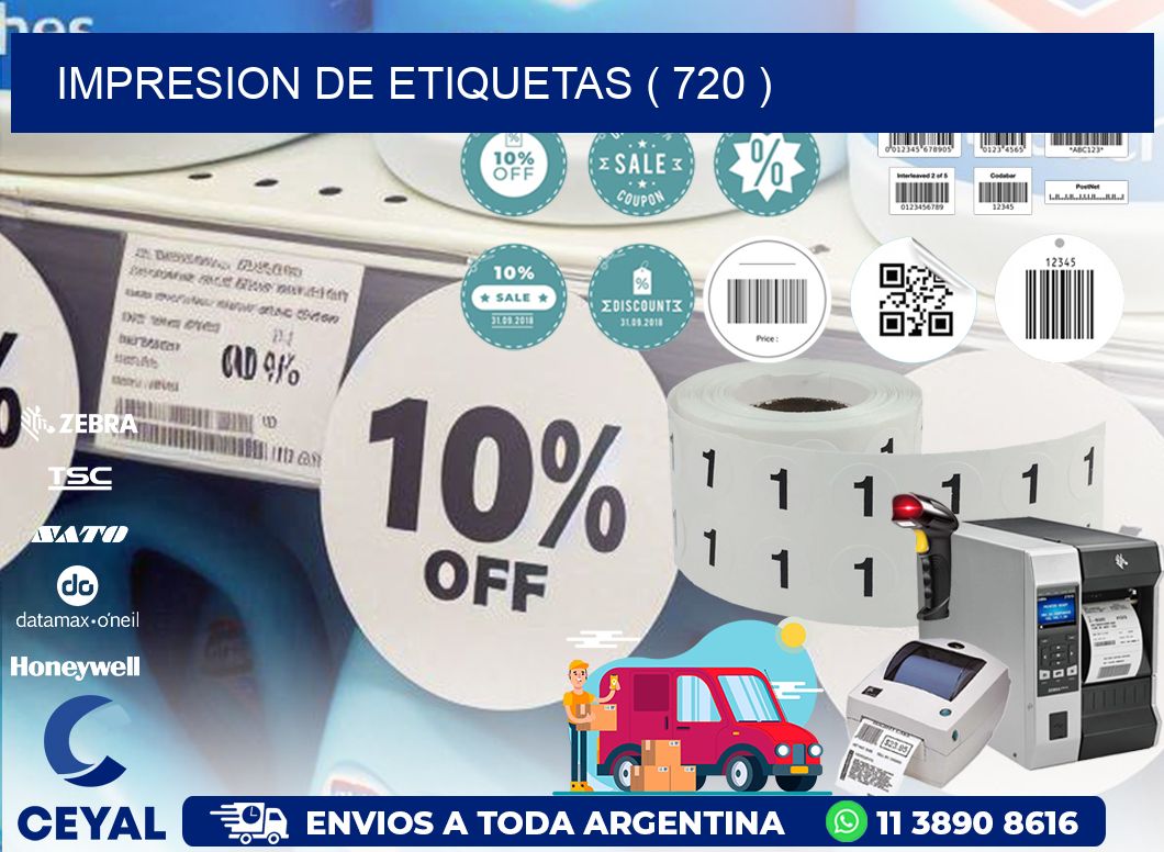 IMPRESION DE ETIQUETAS ( 720 )