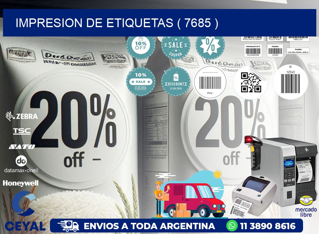 IMPRESION DE ETIQUETAS ( 7685 )