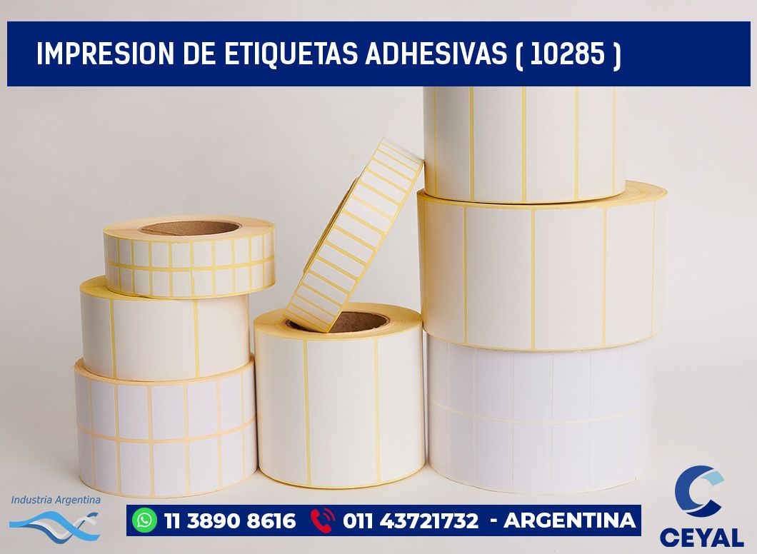 IMPRESION DE ETIQUETAS ADHESIVAS ( 10285 )