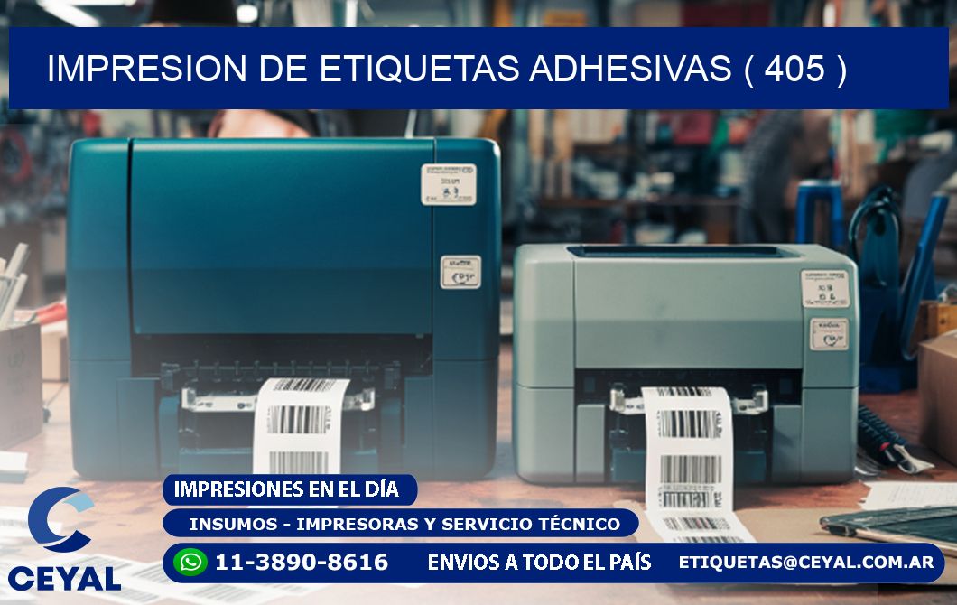 IMPRESION DE ETIQUETAS ADHESIVAS ( 405 )
