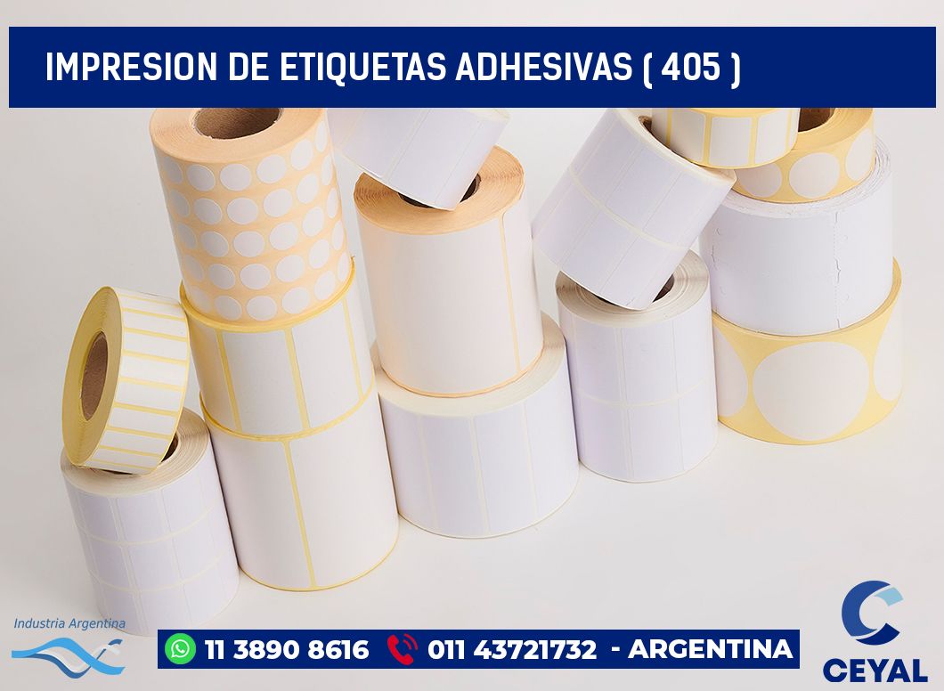 IMPRESION DE ETIQUETAS ADHESIVAS ( 405 )