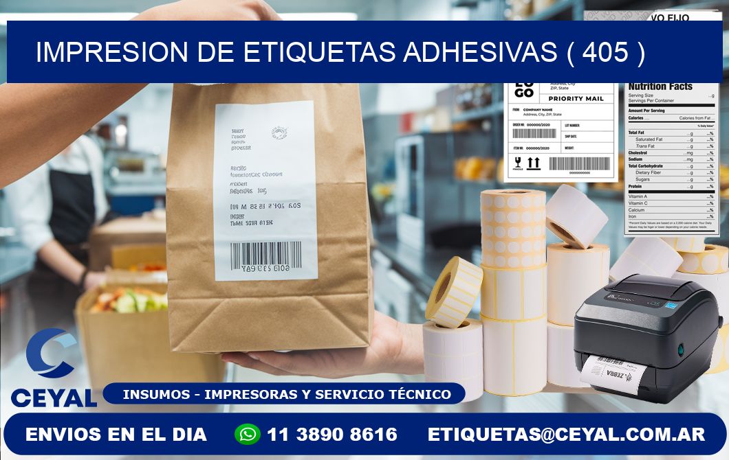 IMPRESION DE ETIQUETAS ADHESIVAS ( 405 )