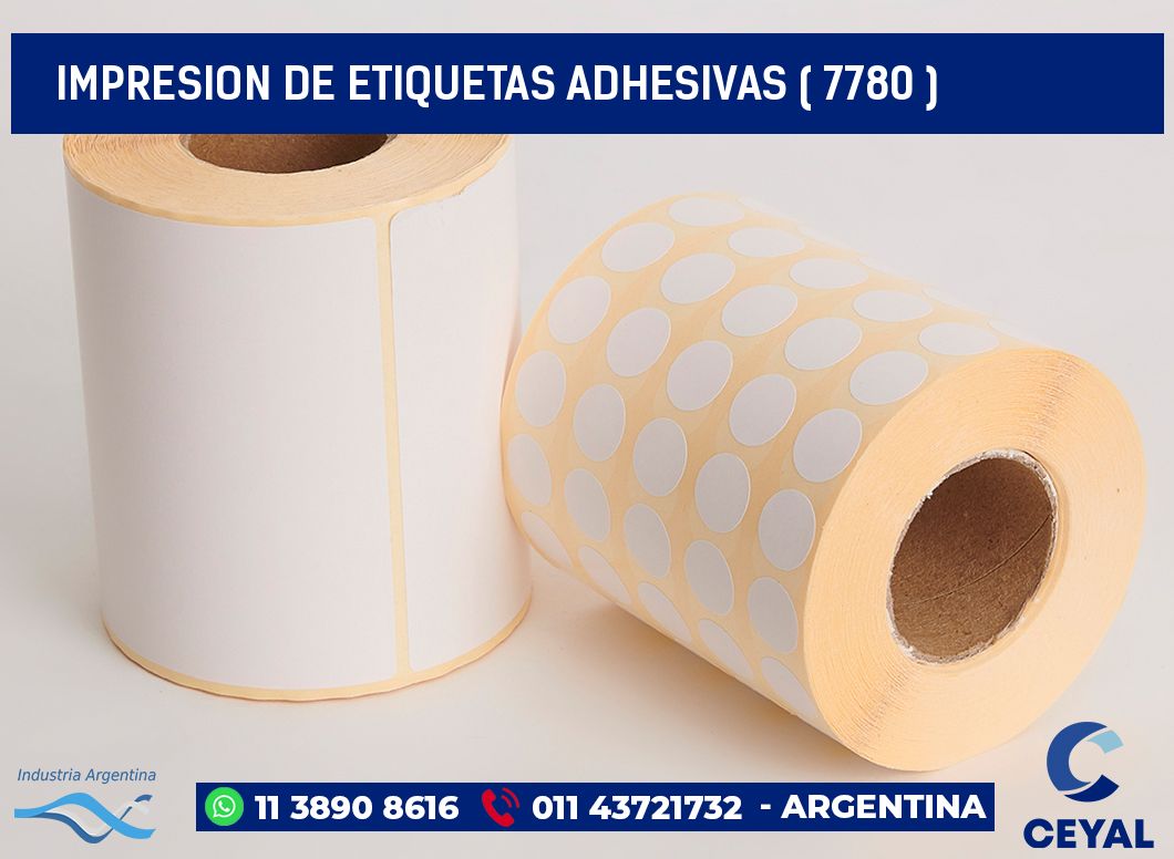 IMPRESION DE ETIQUETAS ADHESIVAS ( 7780 )