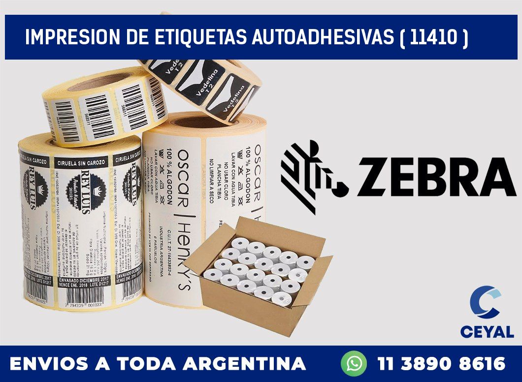 IMPRESION DE ETIQUETAS AUTOADHESIVAS ( 11410 )