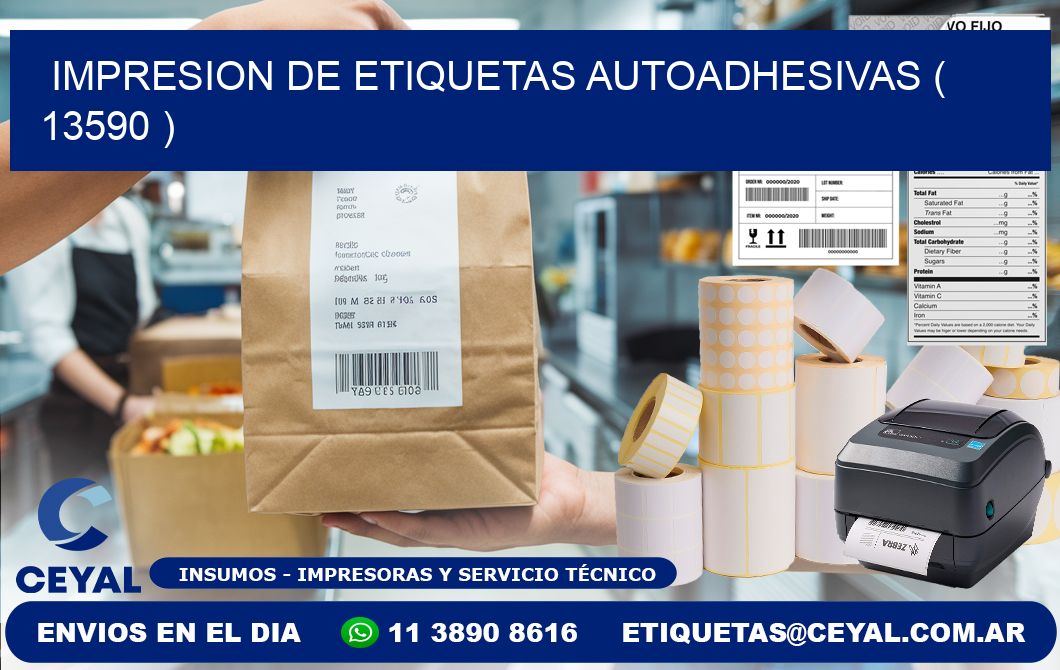 IMPRESION DE ETIQUETAS AUTOADHESIVAS ( 13590 )
