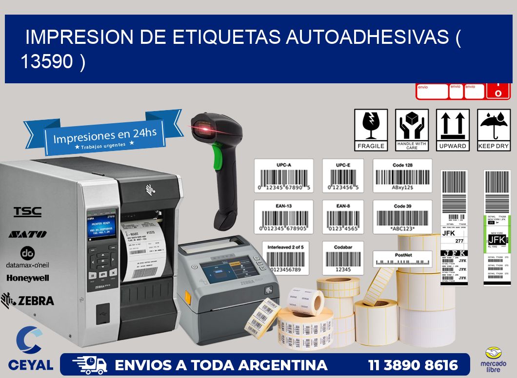 IMPRESION DE ETIQUETAS AUTOADHESIVAS ( 13590 )