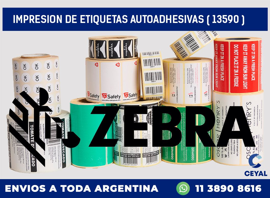 IMPRESION DE ETIQUETAS AUTOADHESIVAS ( 13590 )