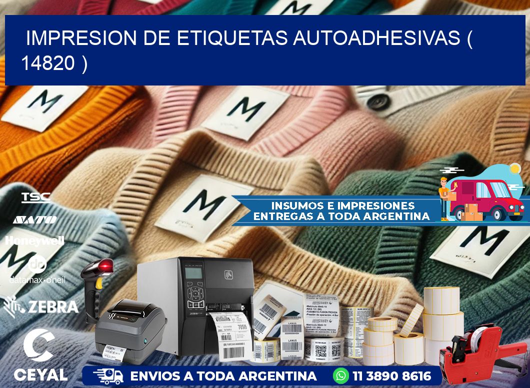 IMPRESION DE ETIQUETAS AUTOADHESIVAS ( 14820 )