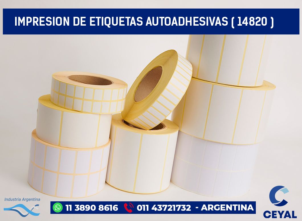 IMPRESION DE ETIQUETAS AUTOADHESIVAS ( 14820 )