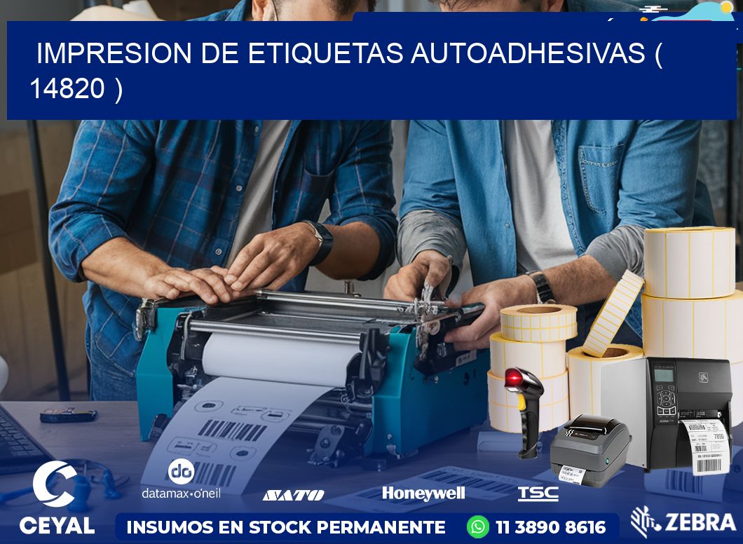IMPRESION DE ETIQUETAS AUTOADHESIVAS ( 14820 )