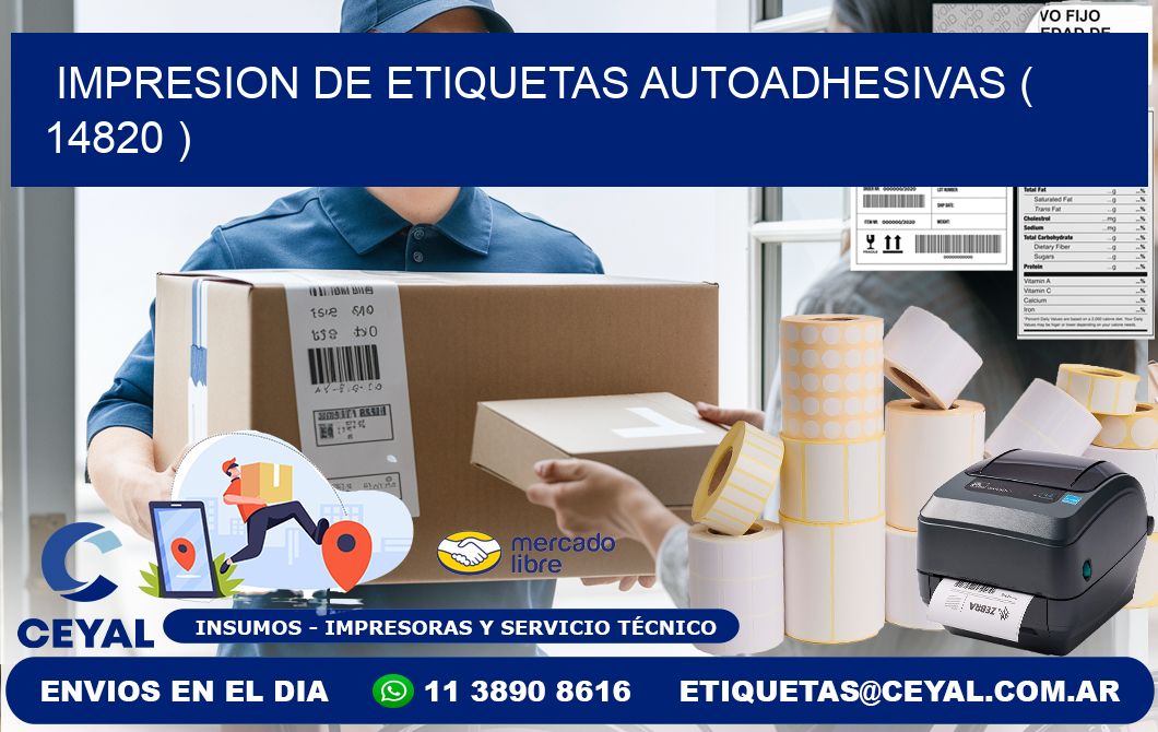 IMPRESION DE ETIQUETAS AUTOADHESIVAS ( 14820 )