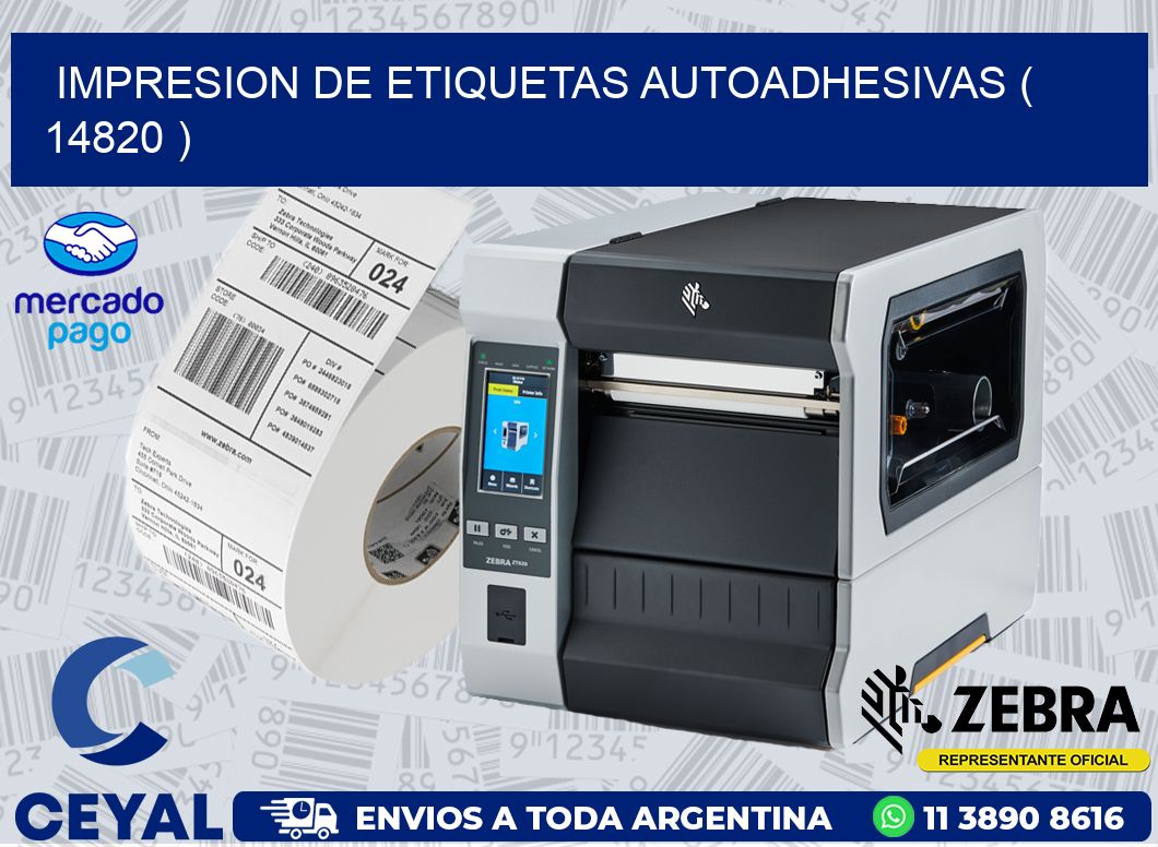 IMPRESION DE ETIQUETAS AUTOADHESIVAS ( 14820 )