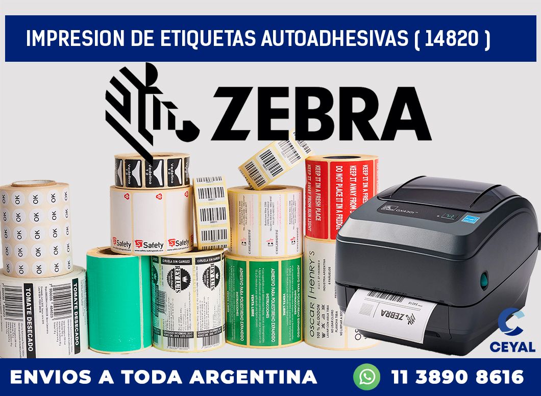 IMPRESION DE ETIQUETAS AUTOADHESIVAS ( 14820 )