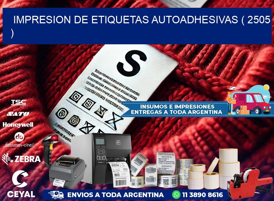 IMPRESION DE ETIQUETAS AUTOADHESIVAS ( 2505 )