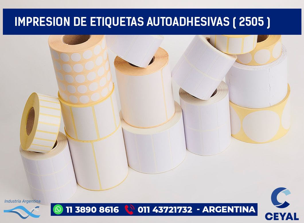 IMPRESION DE ETIQUETAS AUTOADHESIVAS ( 2505 )