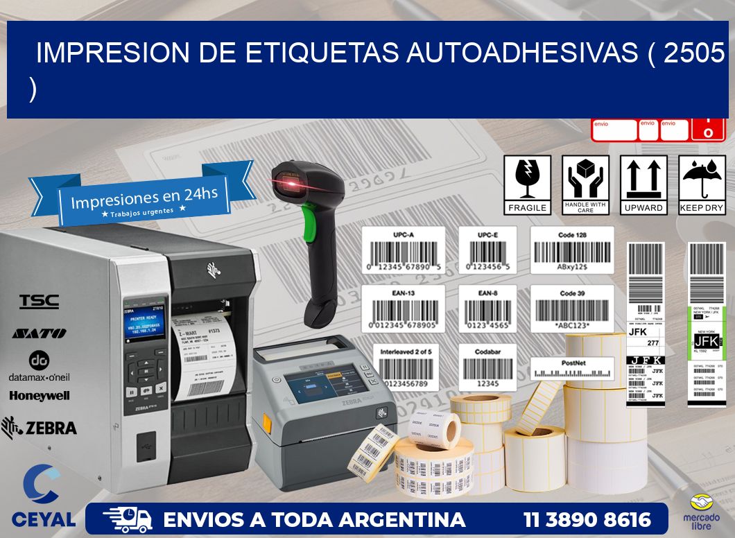 IMPRESION DE ETIQUETAS AUTOADHESIVAS ( 2505 )