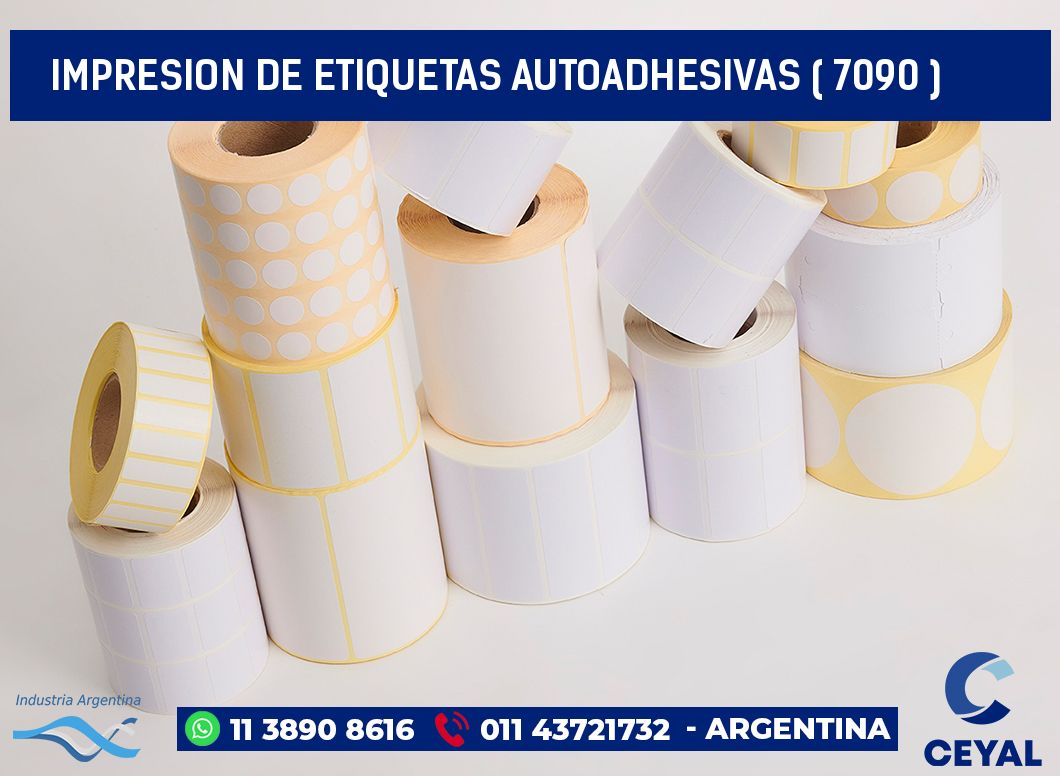 IMPRESION DE ETIQUETAS AUTOADHESIVAS ( 7090 )