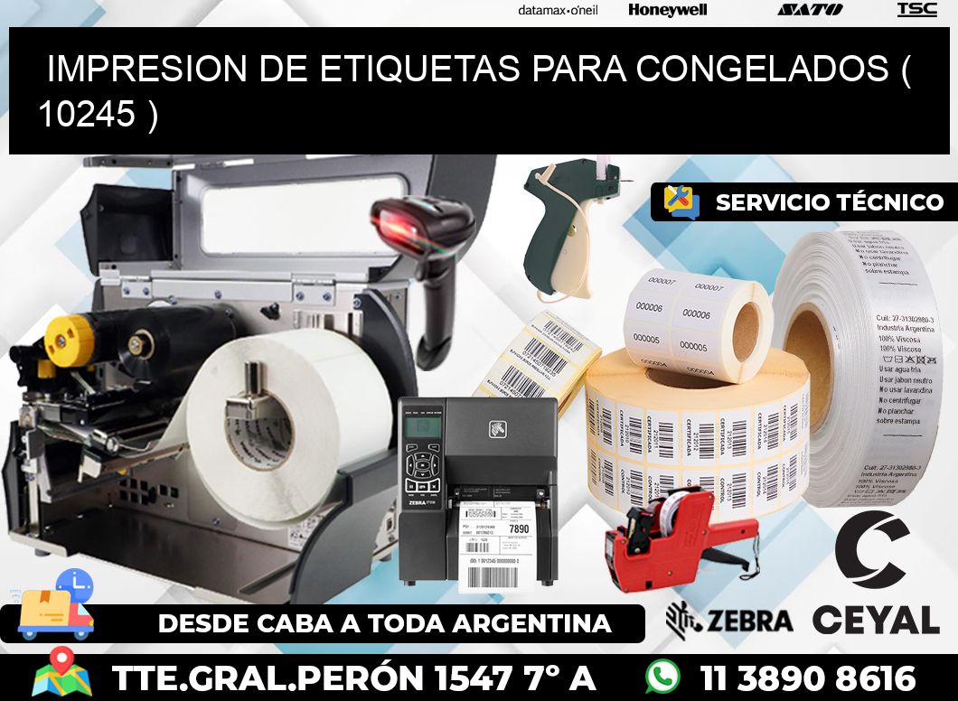 IMPRESION DE ETIQUETAS PARA CONGELADOS ( 10245 )