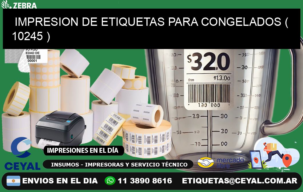 IMPRESION DE ETIQUETAS PARA CONGELADOS ( 10245 )