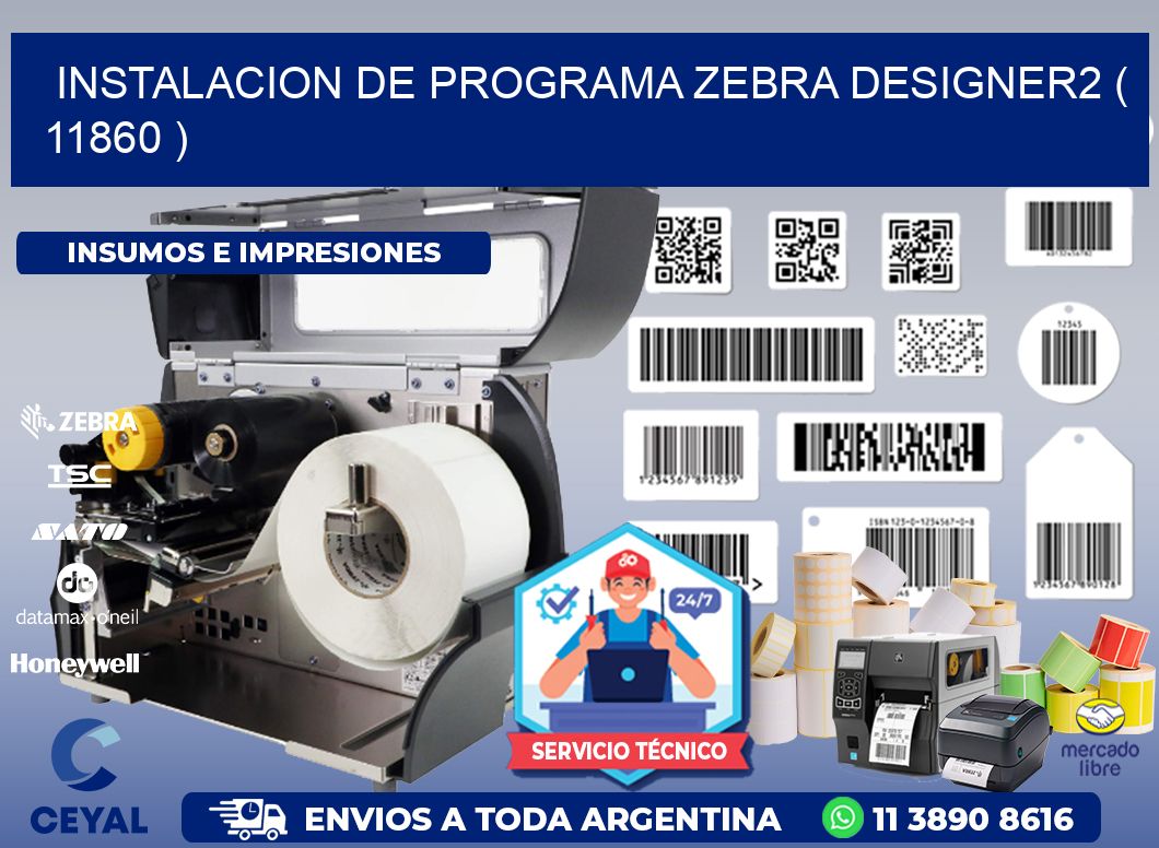 INSTALACION DE PROGRAMA ZEBRA DESIGNER2 ( 11860 )