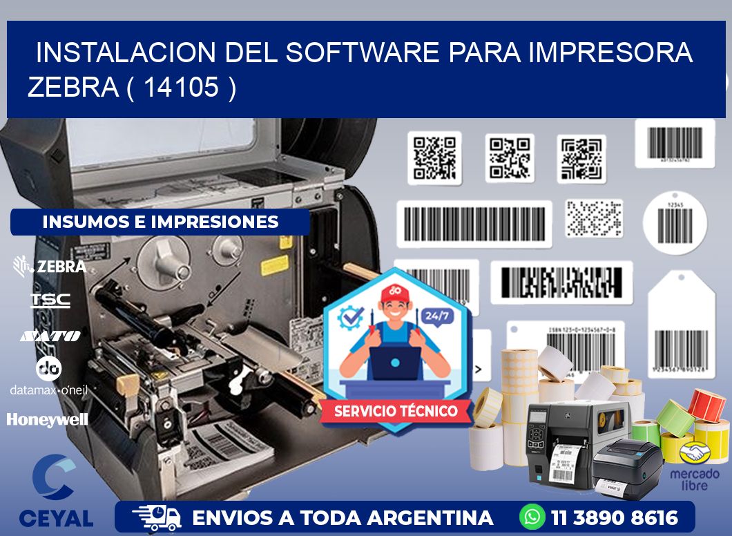 INSTALACION DEL SOFTWARE PARA IMPRESORA ZEBRA ( 14105 )