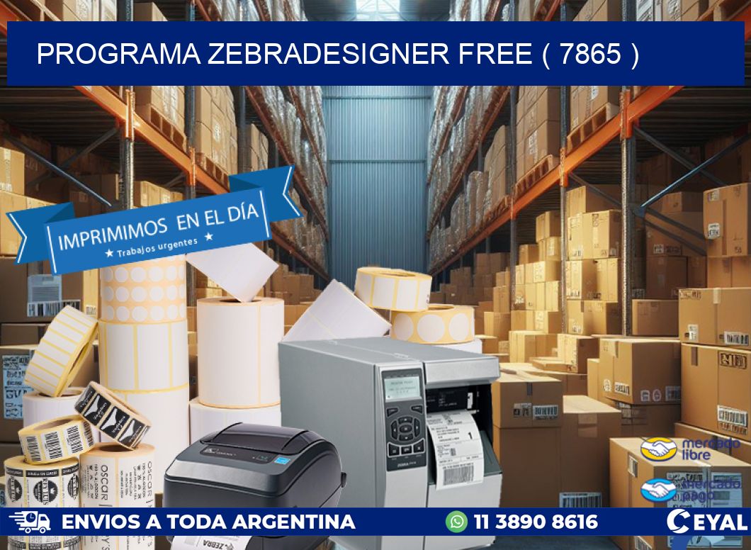 PROGRAMA ZEBRADESIGNER FREE ( 7865 )