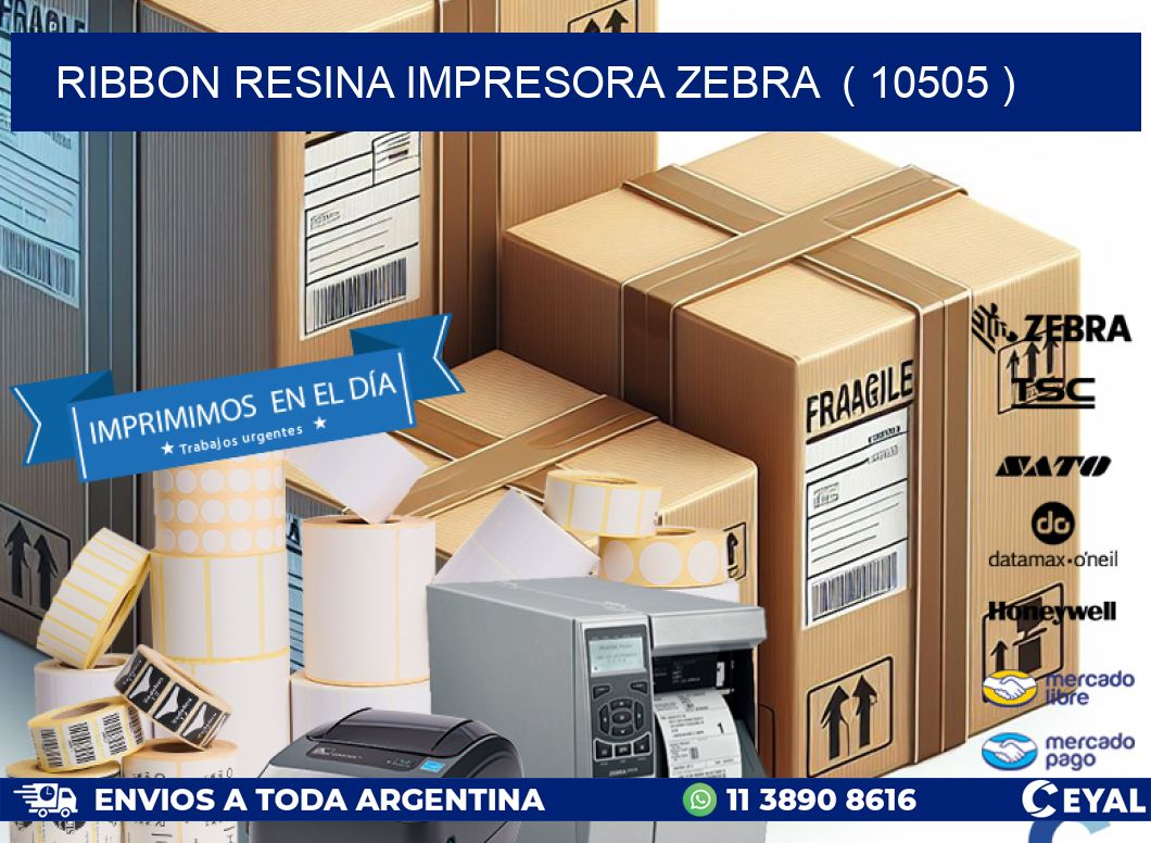 RIBBON RESINA IMPRESORA ZEBRA  ( 10505 )