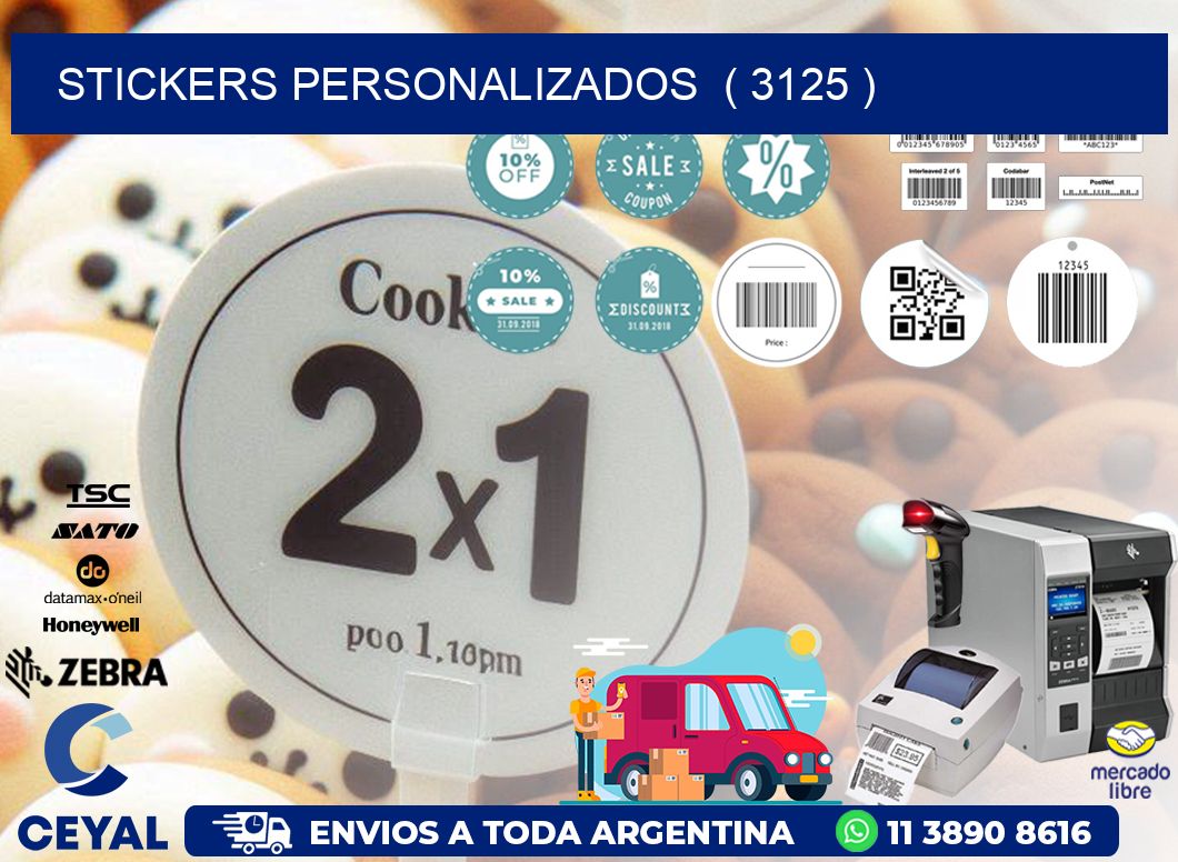 STICKERS PERSONALIZADOS ( 3125 )