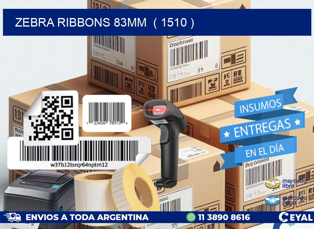 ZEBRA RIBBONS 83MM ( 1510 )