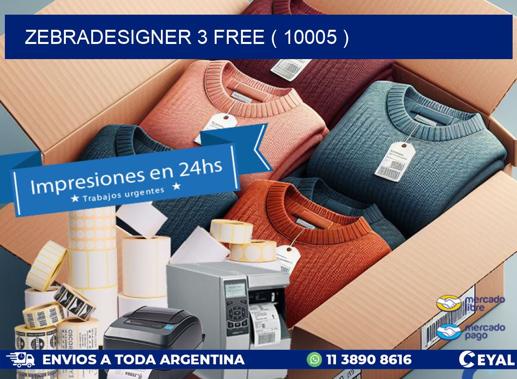 ZEBRADESIGNER 3 FREE ( 10005 )