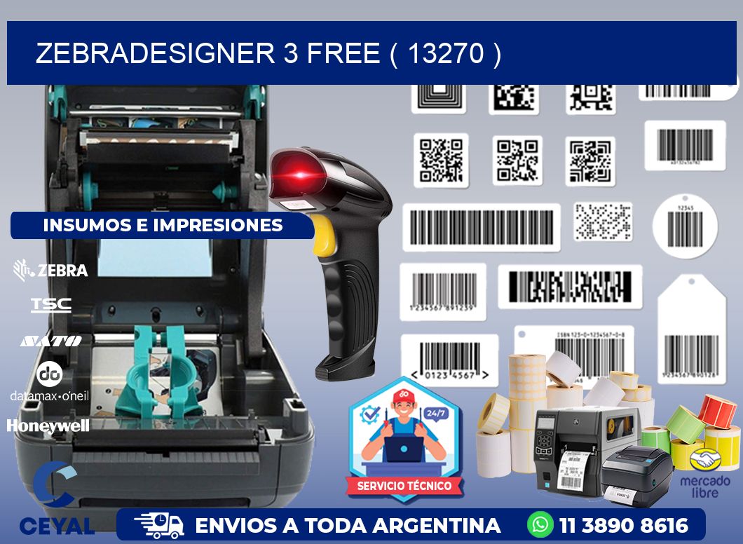 ZEBRADESIGNER 3 FREE ( 13270 )