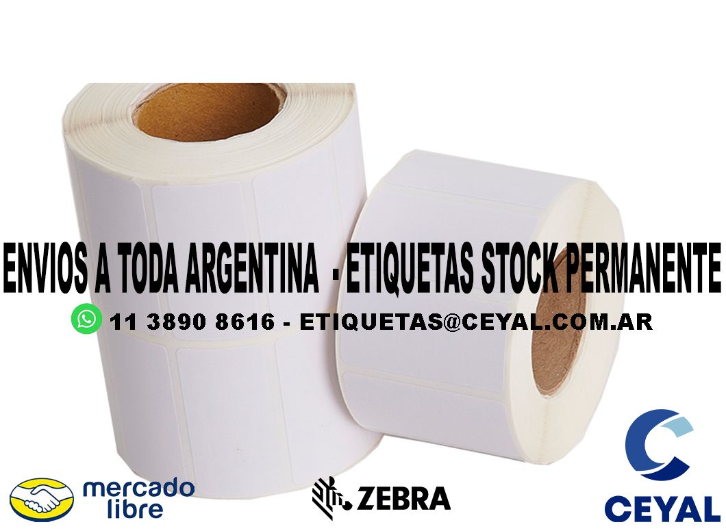 100 ETIQUETAS RIBBON 95 x 54