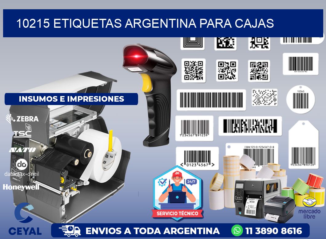 10215 ETIQUETAS ARGENTINA PARA CAJAS