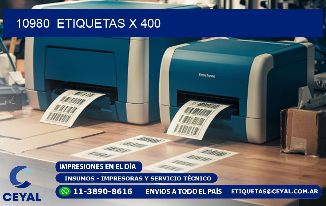 10980  ETIQUETAS X 400