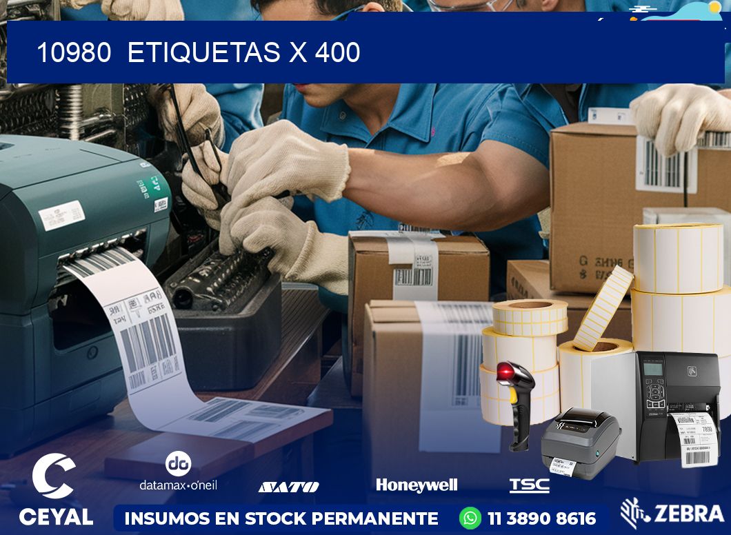 10980  ETIQUETAS X 400