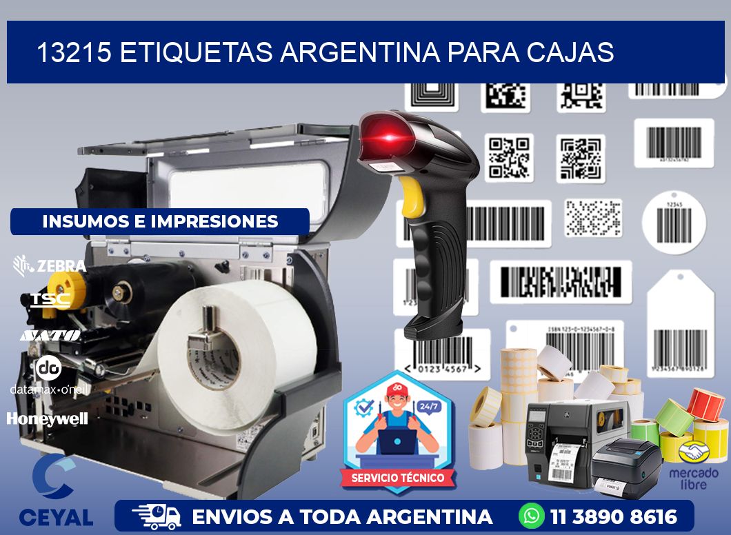 13215 ETIQUETAS ARGENTINA PARA CAJAS