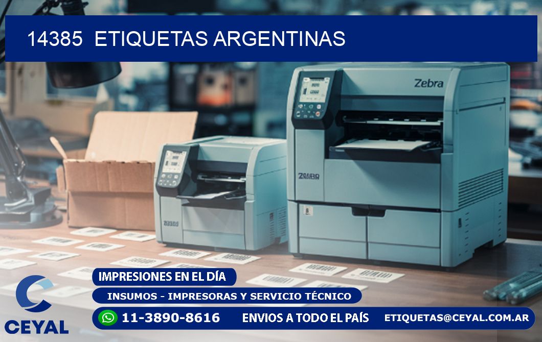 14385  ETIQUETAS ARGENTINAS