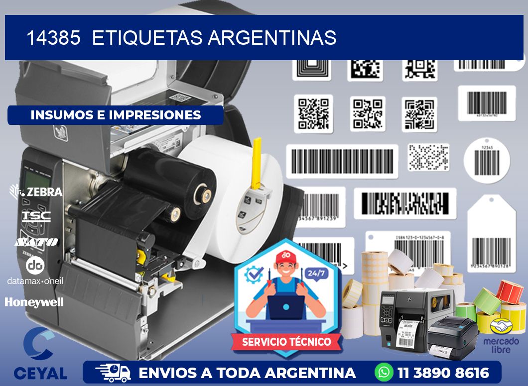 14385  ETIQUETAS ARGENTINAS