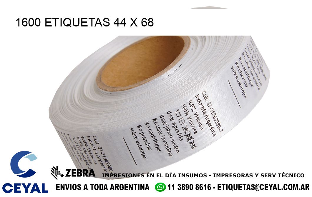 1600 ETIQUETAS 44 x 68