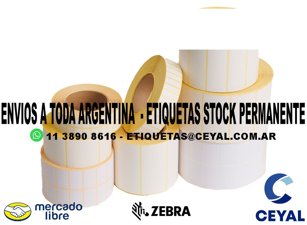 1600 ETIQUETAS PAPEL 97 x 30 ENVIOS ARGENTINA