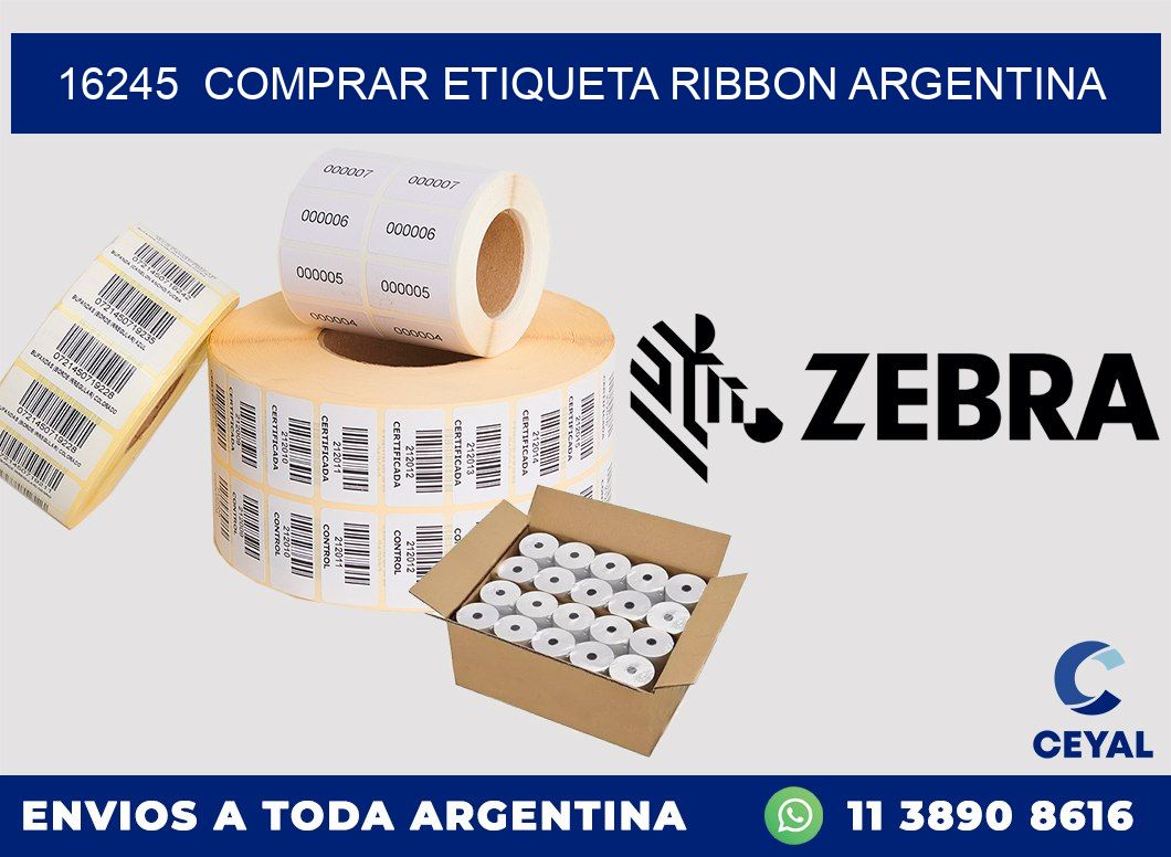 16245  COMPRAR ETIQUETA RIBBON ARGENTINA