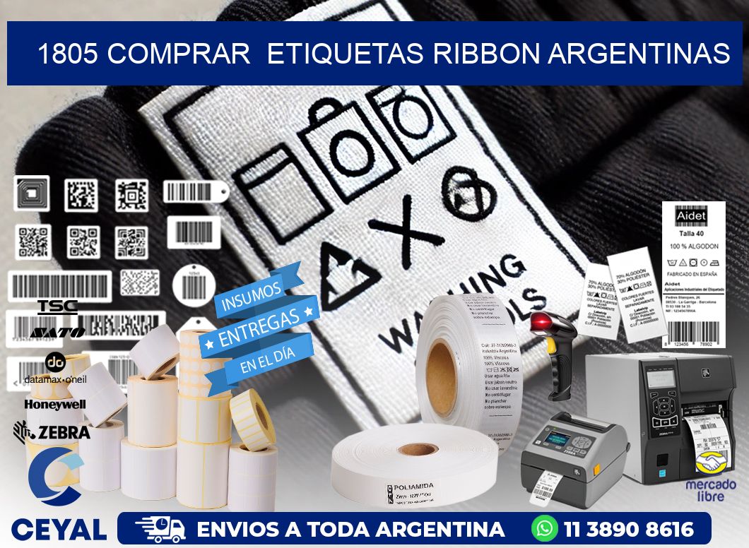 1805 COMPRAR  ETIQUETAS RIBBON ARGENTINAS