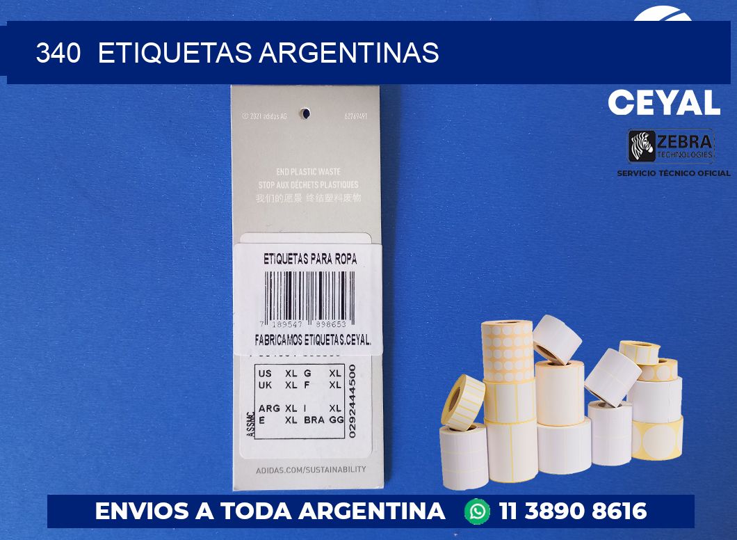 340  ETIQUETAS ARGENTINAS