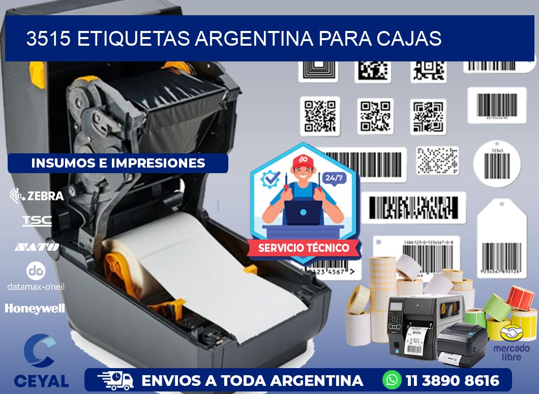 3515 ETIQUETAS ARGENTINA PARA CAJAS