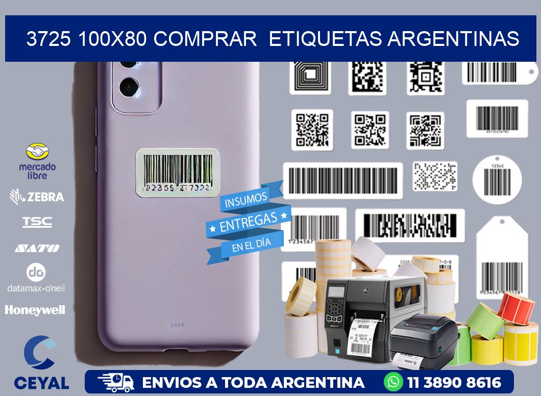 3725 100X80 COMPRAR  ETIQUETAS ARGENTINAS