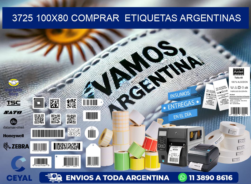 3725 100X80 COMPRAR  ETIQUETAS ARGENTINAS