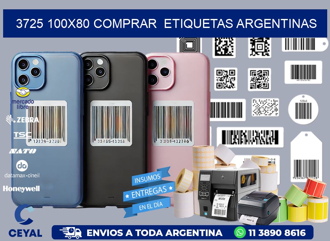 3725 100X80 COMPRAR  ETIQUETAS ARGENTINAS