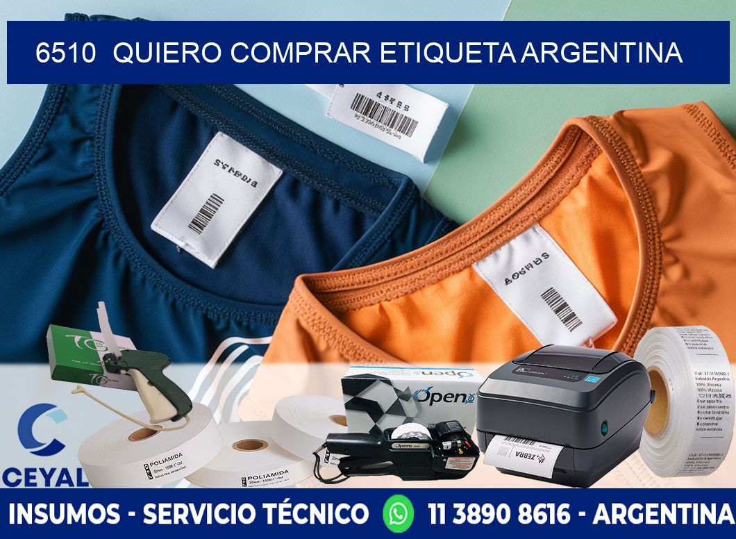 6510  QUIERO COMPRAR ETIQUETA ARGENTINA