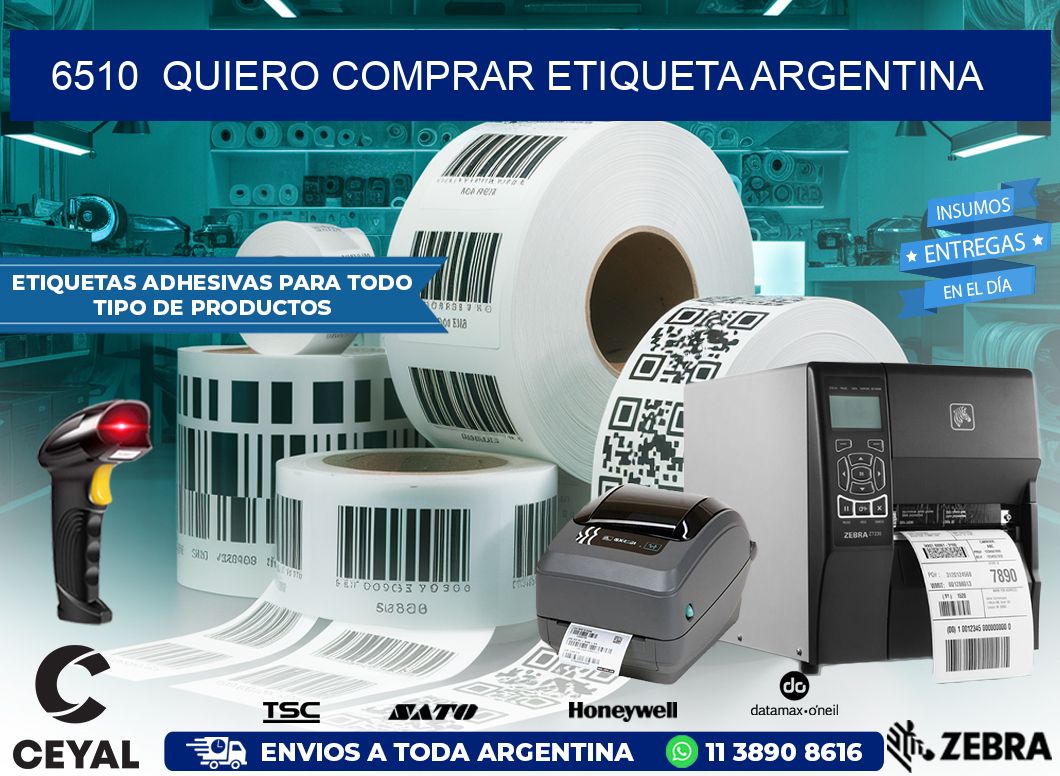 6510  QUIERO COMPRAR ETIQUETA ARGENTINA