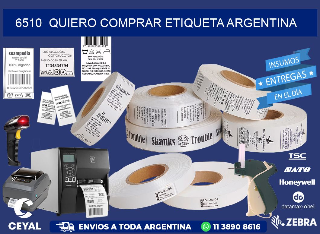 6510  QUIERO COMPRAR ETIQUETA ARGENTINA